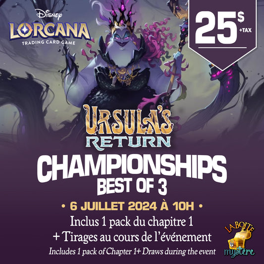 Ursula’s Return Championship 6 Juillet 2024 à 10h