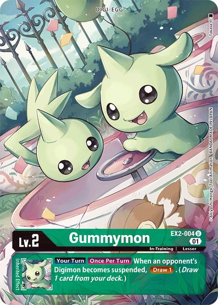 Gummymon [EX2-004] (Alternative Art) [Digital Hazard]