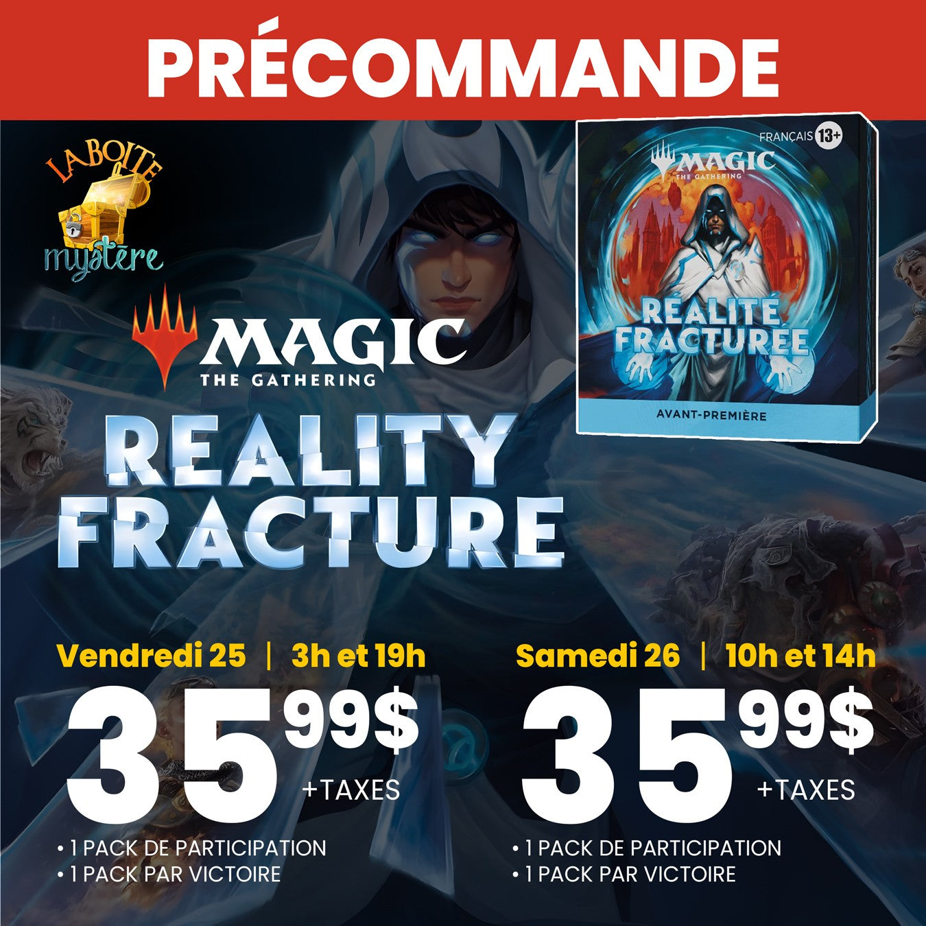 reality Facture l'avant-première Vendredi 25 Sptembre à 15H