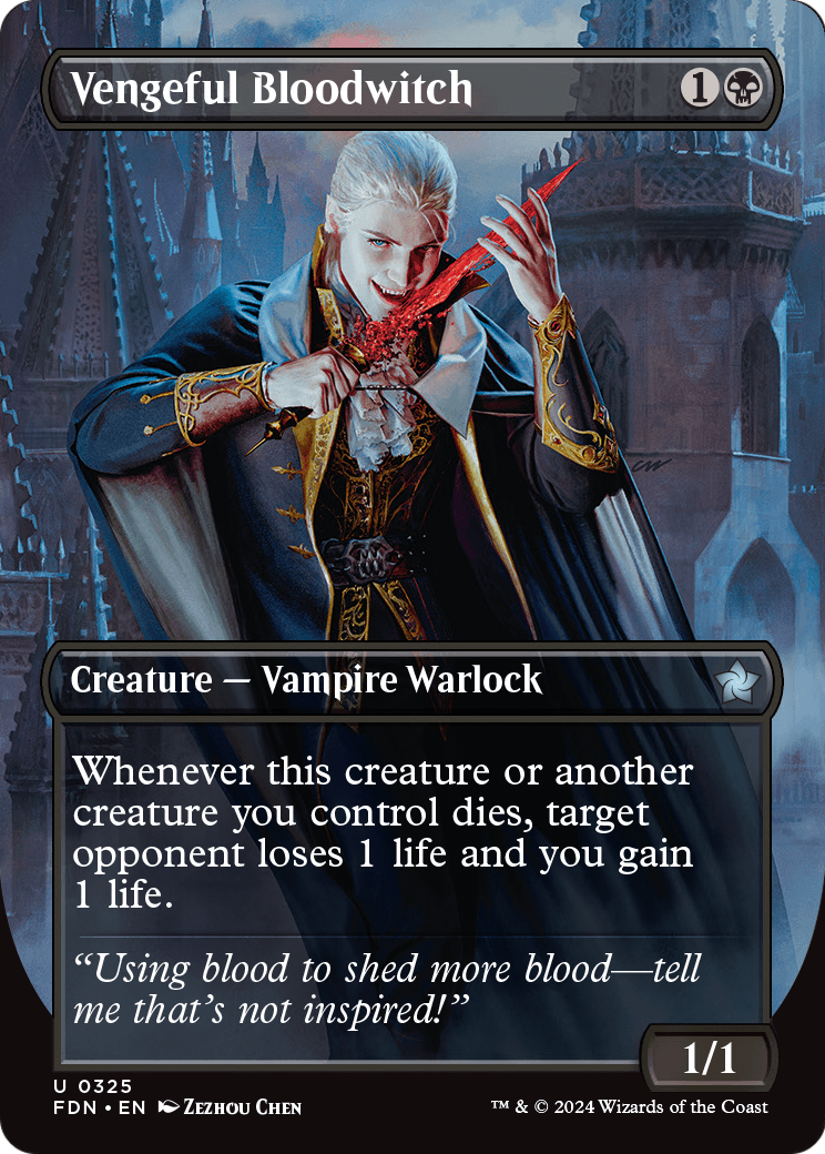 Vengeful Bloodwitch (Borderless) [Foundations]