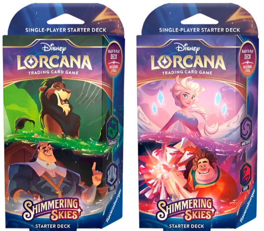 Disney Lorcana: Shimmering Skies - Starter Decks (Set of 2) ENGLISH