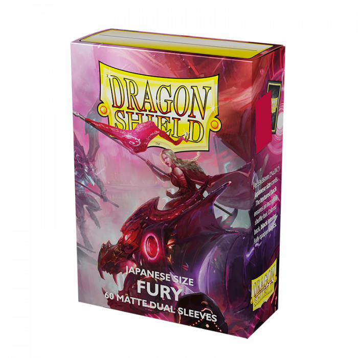 DRAGON SHIELD JAPANESE SIZE SLEEVES FURY - MATTE DUAL 60CT