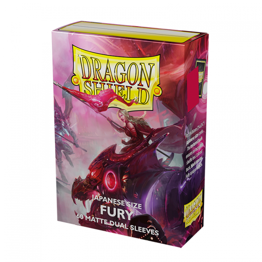 DRAGON SHIELD JAPANESE SIZE SLEEVES FURY - MATTE DUAL 60CT