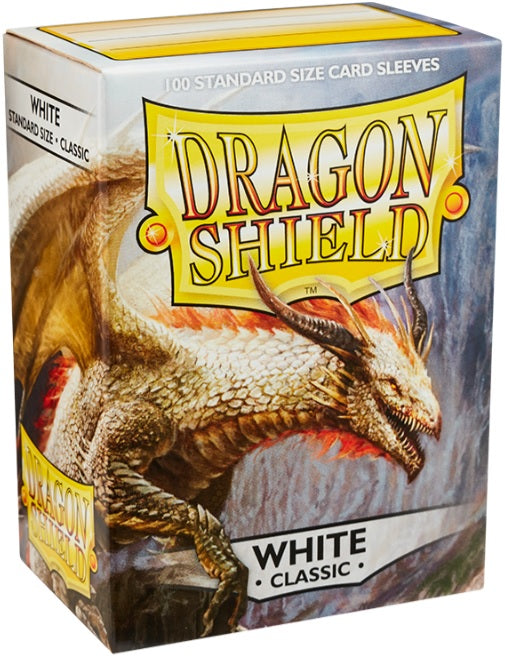 DRAGON SHIELD STANDARD SIZE SLEEVES WHITE - CLASSIC 100CT