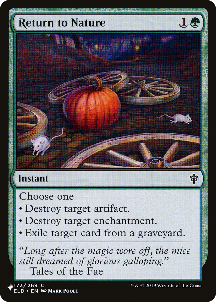 Return to Nature [The List]