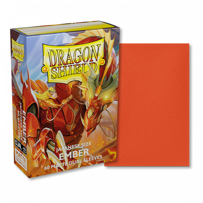 DRAGON SHIELD JAPANESE SIZE SLEEVES EMBER - MATTE DUAL 60CT