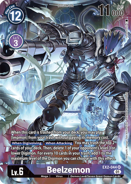 Beelzemon [EX2-044] (Alternative Art) [Digital Hazard]