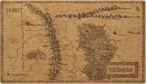 UG PLAYMAT THE HOBBIT MAP - MIDDLE-EARTH
