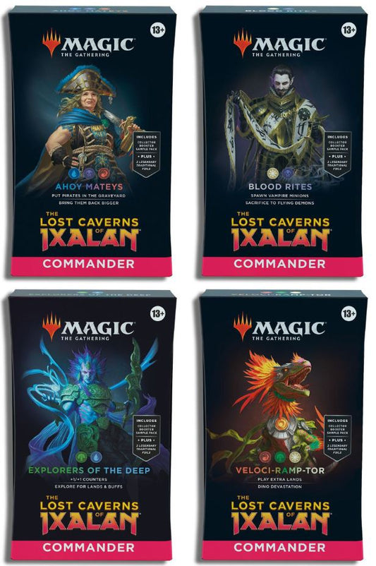The Lost Cavern Of Ixalan Commander Decks Display