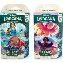 DISNEY LORCANA ARCHAZIA'S ISLAND (AMETHYST AND STEEL + RUBY AND SAPPHIRE) COMBO STARTER DECK