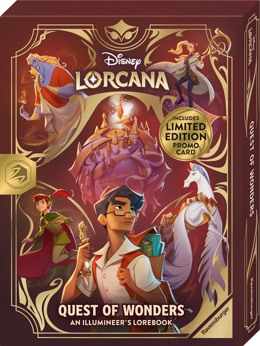 DISNEY LORCANA QUEST OF WONDERS AN ILLUMINEER’S LOREBOOK