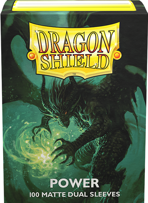 DRAGON SHIELD STANDARD SIZE SLEEVES POWER - MATTE DUAL 100CT