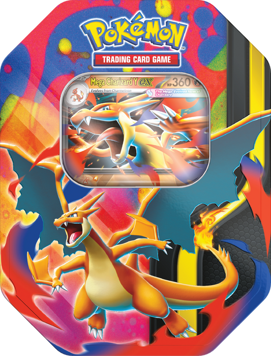 Pokemon Mega Charizard Tin - Mega Charizard Y ex