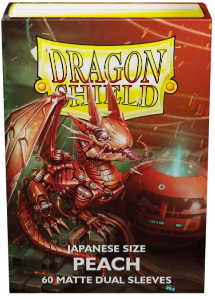 DRAGON SHIELD JAPANESE SIZE SLEEVES PEACH - MATTE DUAL 60CT