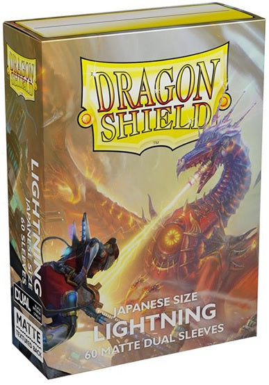 DRAGON SHIELD JAPANESE SIZE SLEEVES LIGHTNING - MATTE DUAL 60CT