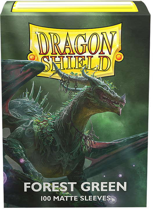 DRAGON SHIELD STANDARD SIZE SLEEVES FOREST GREEN - MATTE 100CT
