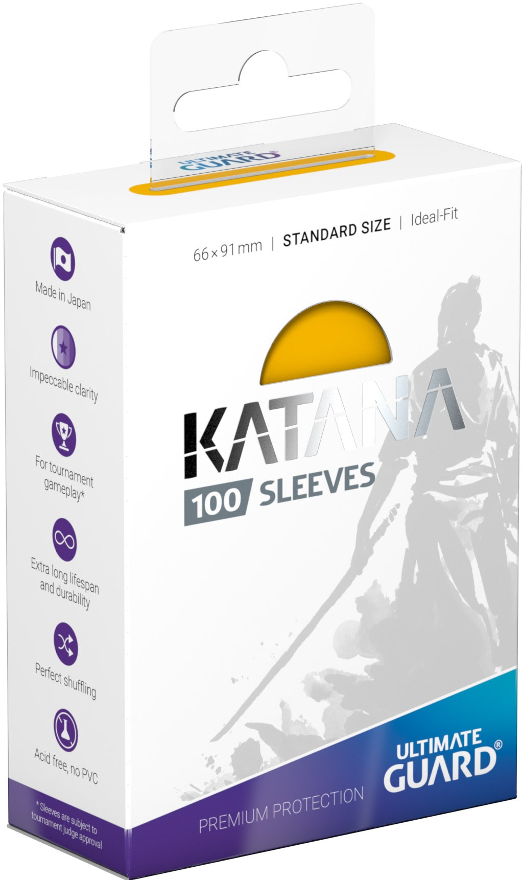SLEEVES KATANA YELLOW 100CT