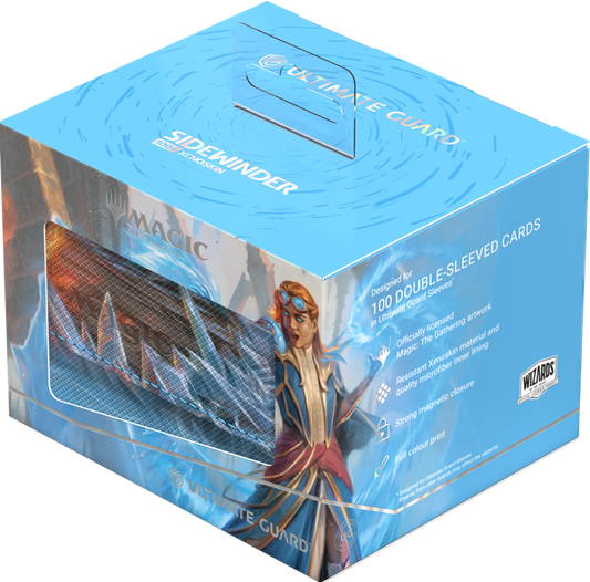 UG DECK CASE SIDEWINDER 100+ XENOSKIN MTG REALITY FRACTURE - BLUE MYTHIC