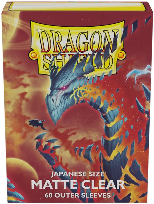 DRAGON SHIELD JAPANESE SIZE OUTER SLEEVES CLEAR - MATTE 60CT