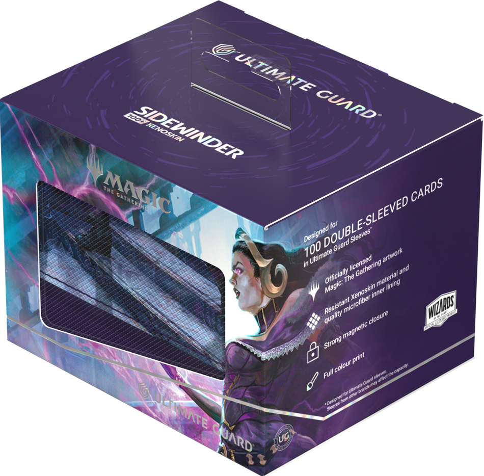 UG DECK CASE SIDEWINDER 100+ XENOSKIN MTG REALITY FRACTURE - BLACK RARE 2