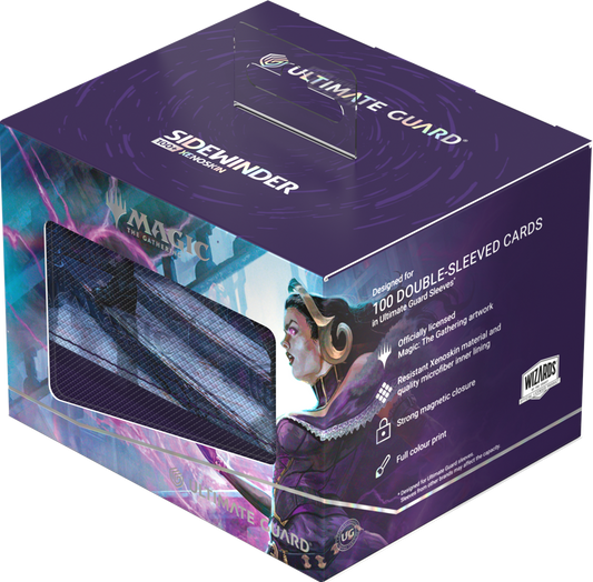UG DECK CASE SIDEWINDER 100+ XENOSKIN MTG REALITY FRACTURE - BLACK RARE 2