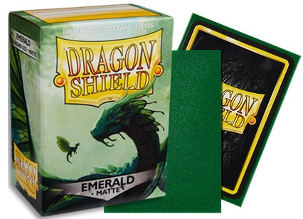 DRAGON SHIELD STANDARD SIZE SLEEVES EMERALD - MATTE 100CT