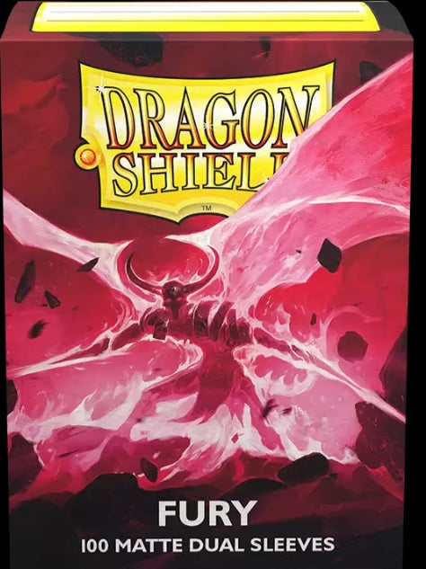 DRAGON SHIELD STANDARD SIZE SLEEVES FURY - MATTE DUAL 100CT
