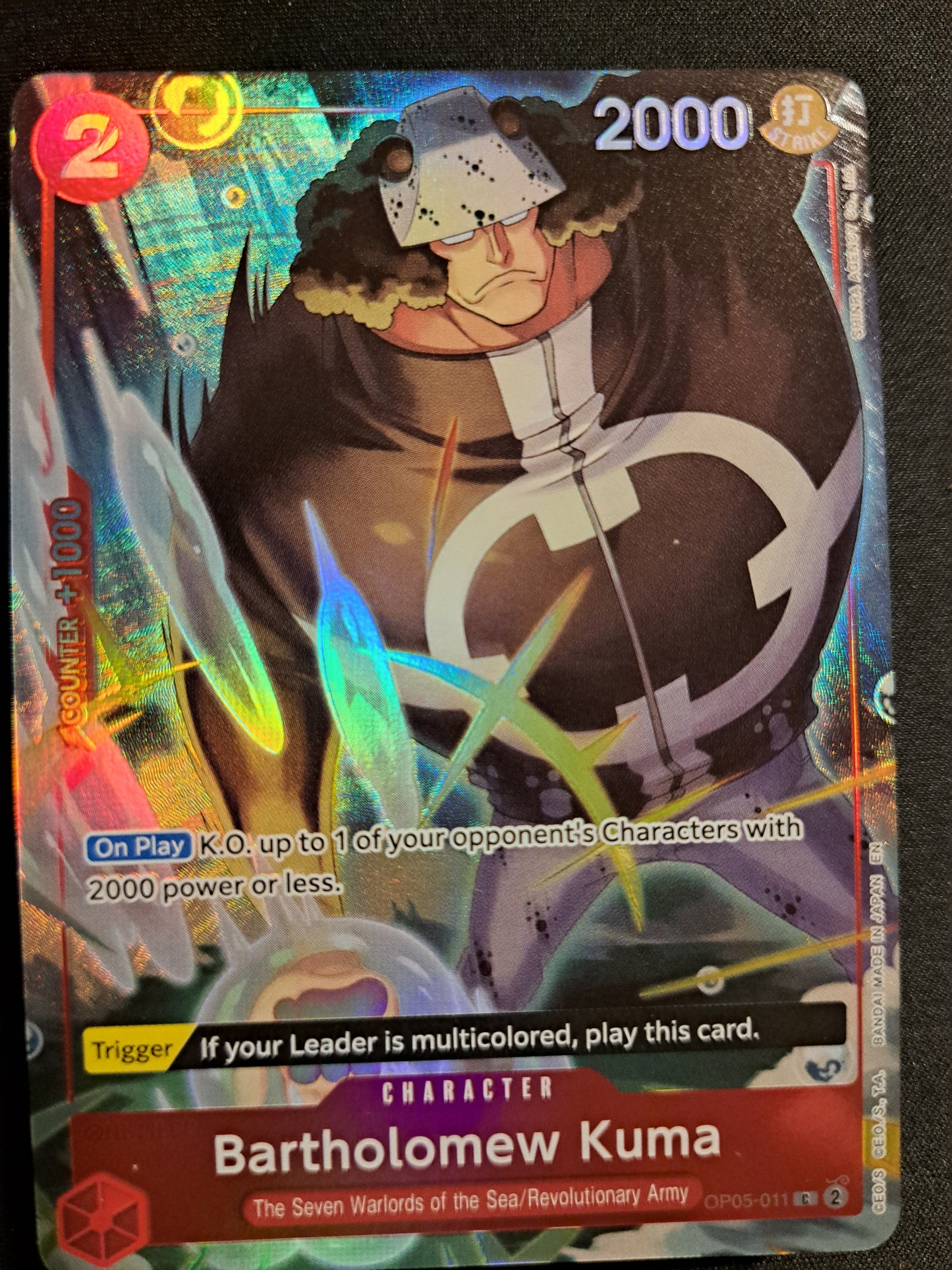 Bartholomew Kuma (Seven Warlords of the Sea Binder Set) [One Piece Promotion Cards]