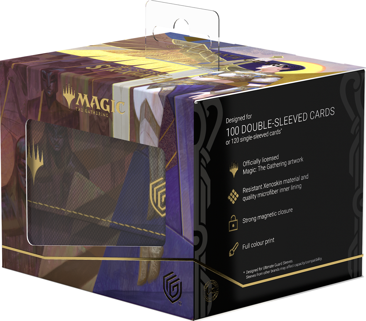 UG DECK CASE SIDEWINDER 100+ XENOSKIN MTG SECRETS OF STRIXHAVEN - WHITE MYTHIC 2
