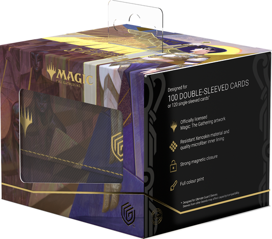 UG DECK CASE SIDEWINDER 100+ XENOSKIN MTG SECRETS OF STRIXHAVEN - WHITE MYTHIC 2