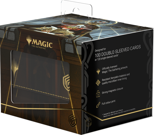 UG DECK CASE SIDEWINDER 100+ XENOSKIN MTG SECRETS OF STRIXHAVEN - BLACK MYTHIC