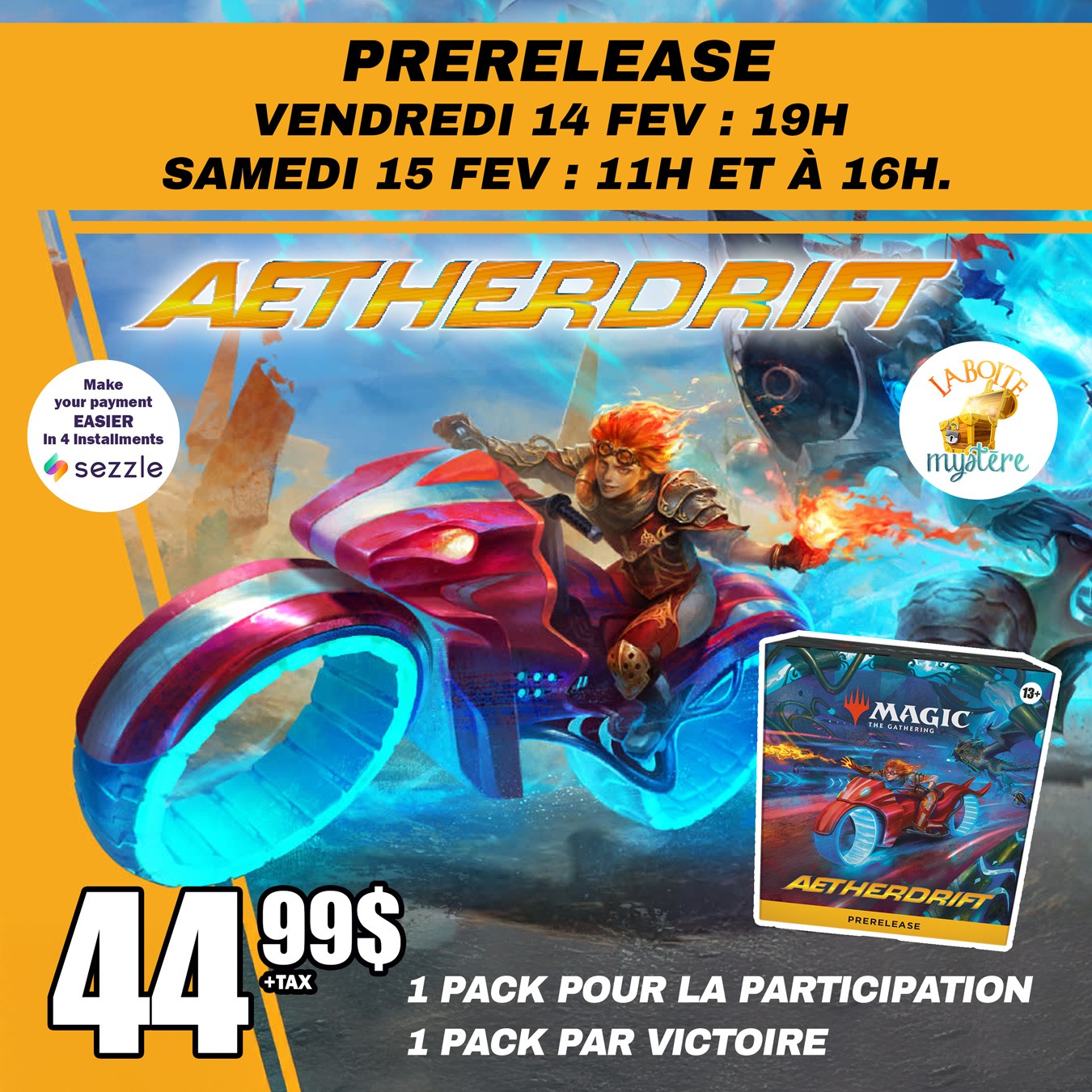 Prerelease / L'avant-première AETHERDRIFT ( Samedi le 8 Fevrier 2024 À 11h )