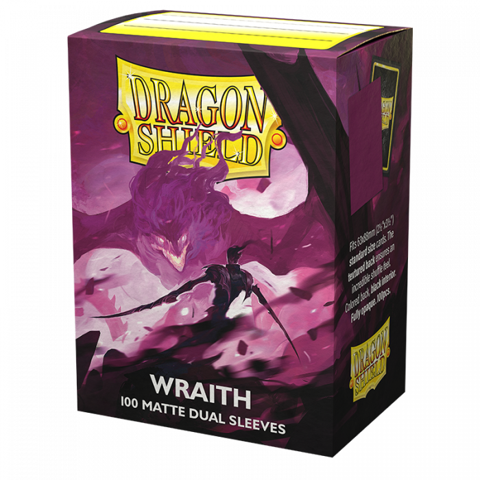 DRAGON SHIELD STANDARD SIZE SLEEVES WRAITH - MATTE DUAL 100CT