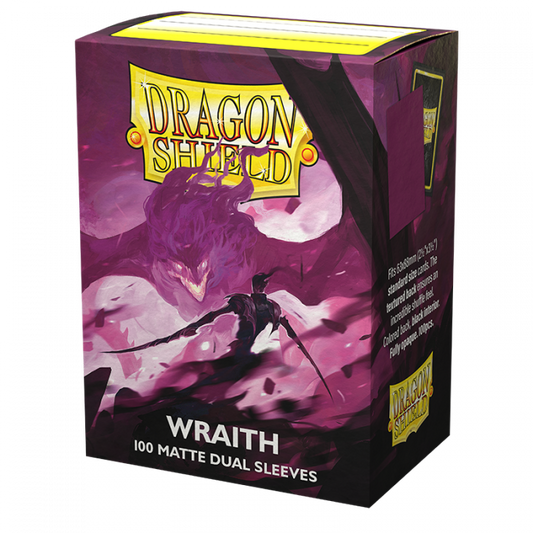 DRAGON SHIELD STANDARD SIZE SLEEVES WRAITH - MATTE DUAL 100CT