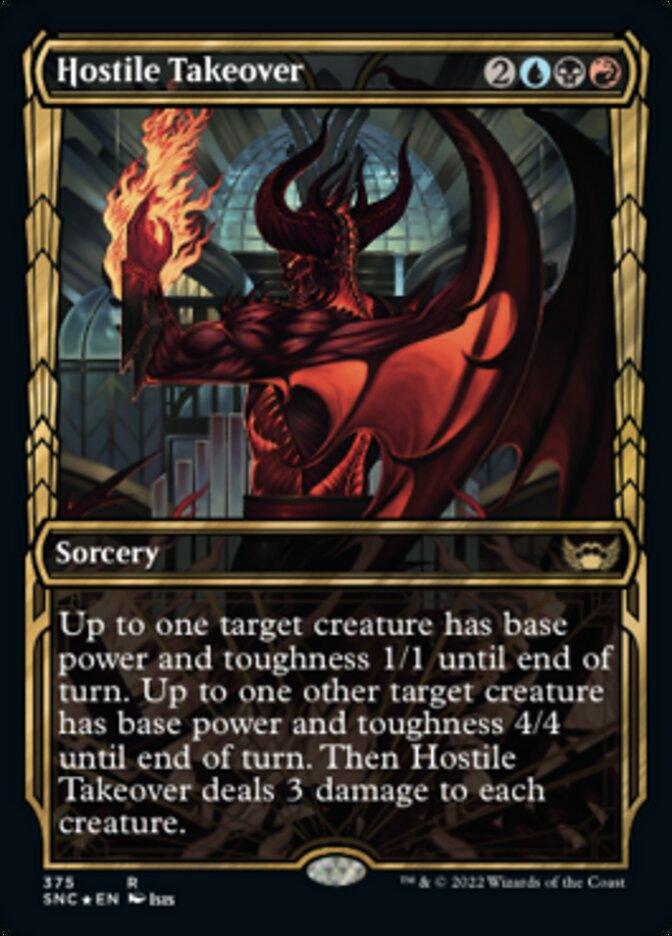 Hostile Takeover (Showcase Golden Age Gilded Foil) [Streets of New Capenna] - La Boîte Mystère ( The Mystery Box)
