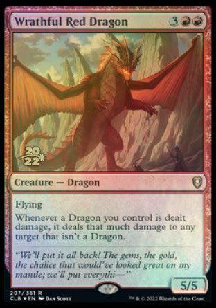 Wrathful Red Dragon [Commander Legends: Battle for Baldur's Gate Prerelease Promos] - La Boîte Mystère ( The Mystery Box)
