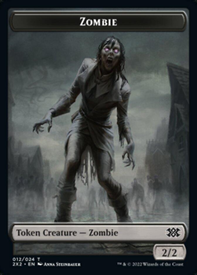 Zombie // Spirit Double-sided Token [Double Masters 2022 Tokens] - La Boîte Mystère ( The Mystery Box)