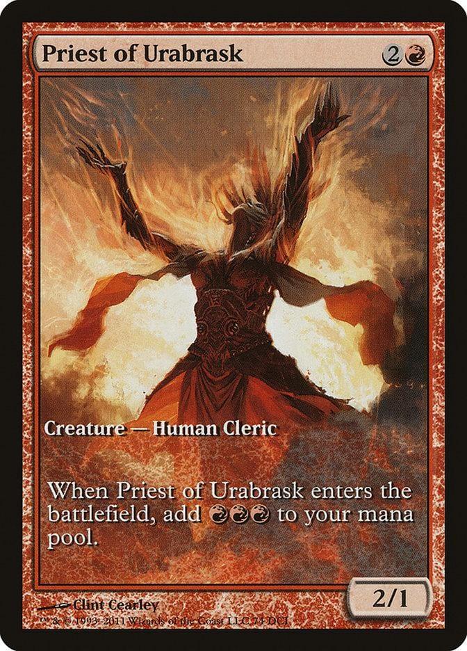 Priest of Urabrask (Game Day) (Extended) [New Phyrexia Promos] - La Boîte Mystère ( The Mystery Box)