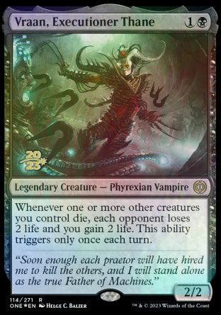 Vraan, Executioner Thane [Phyrexia: All Will Be One Prerelease Promos] - La Boîte Mystère ( The Mystery Box)