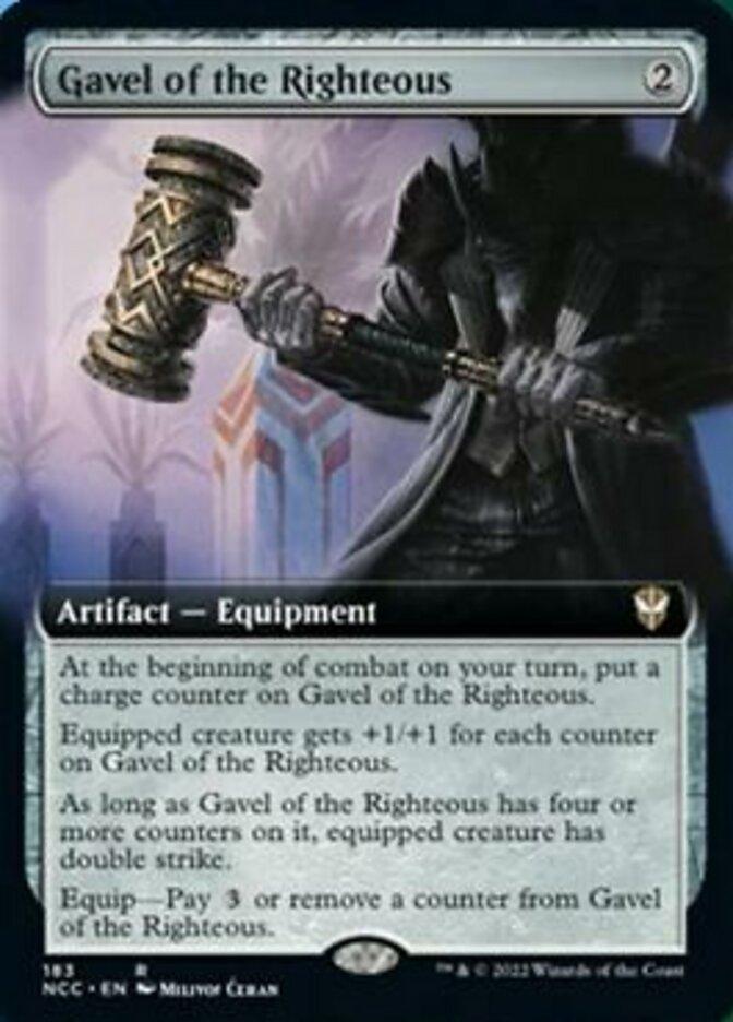 Gavel of the Righteous (Extended Art) [Streets of New Capenna Commander] - La Boîte Mystère ( The Mystery Box)