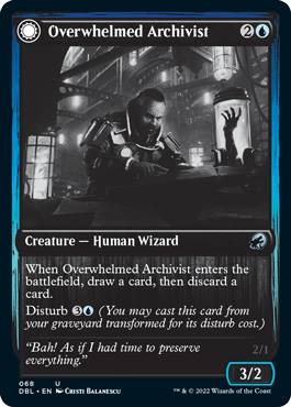 Overwhelmed Archivist // Archive Haunt [Innistrad: Double Feature] - La Boîte Mystère ( The Mystery Box)
