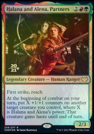 Halana and Alena, Partners [Innistrad: Crimson Vow Prerelease Promos] - La Boîte Mystère ( The Mystery Box)
