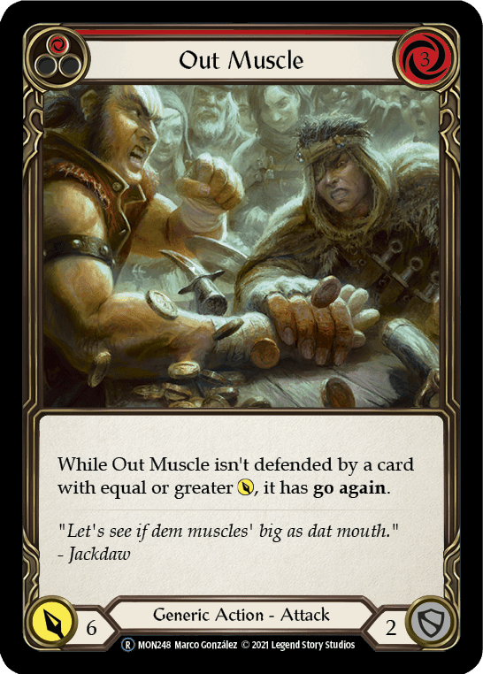 Out Muscle (Red) [U-MON248-RF] Unlimited Rainbow Foil - La Boîte Mystère ( The Mystery Box)