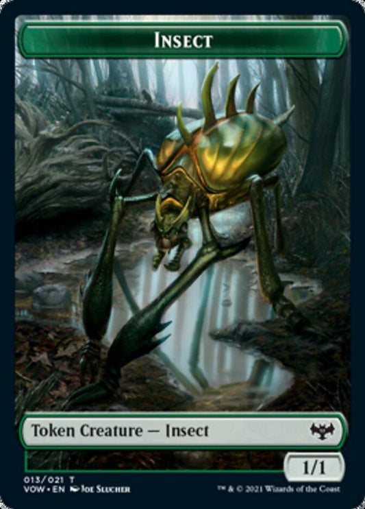 Insect // Boar Double-sided Token [Innistrad: Crimson Vow Tokens] - La Boîte Mystère ( The Mystery Box)