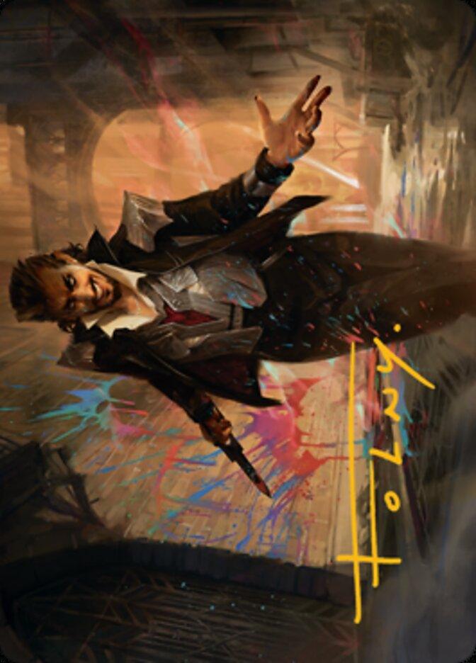 Anhelo, the Painter Art Card (Gold-Stamped Signature) [Streets of New Capenna Art Series] - La Boîte Mystère ( The Mystery Box)