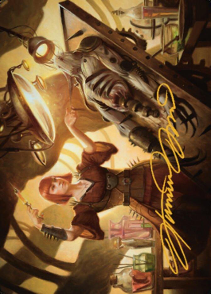 Ashnod, Flesh Mechanist Art Card (Gold-Stamped Signature) [The Brothers' War Art Series] - La Boîte Mystère ( The Mystery Box)