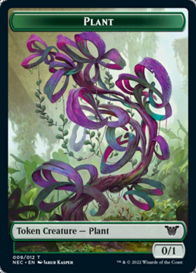 Plant // Treasure Double-sided Token [Kamigawa: Neon Dynasty Commander Tokens] - La Boîte Mystère ( The Mystery Box)