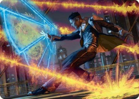 Wingshield Agent Art Card [Streets of New Capenna Art Series] - La Boîte Mystère ( The Mystery Box)