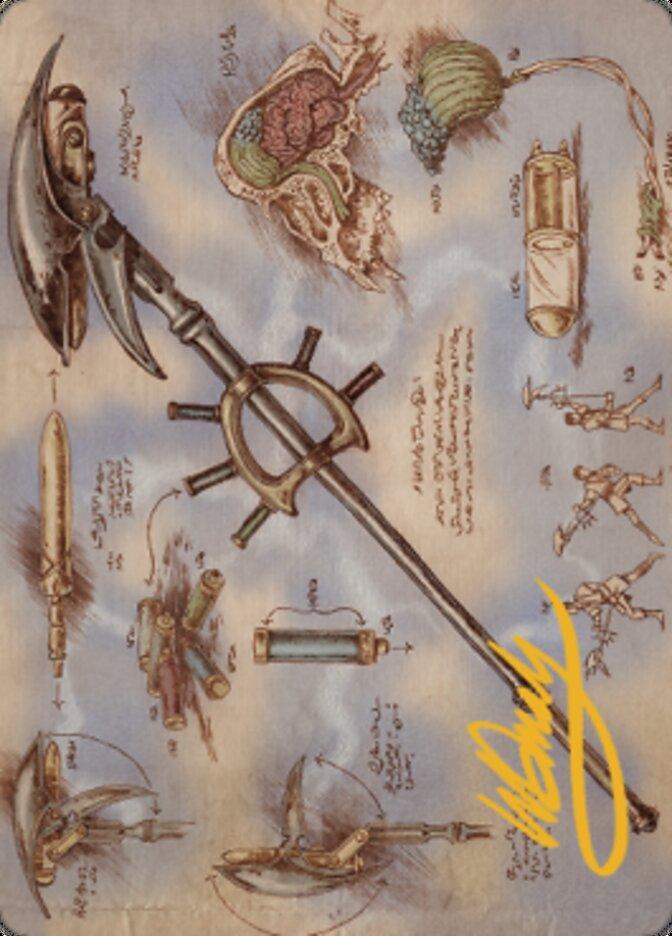 Staff of Domination Art Card (Gold-Stamped Signature) [The Brothers' War Art Series] - La Boîte Mystère ( The Mystery Box)