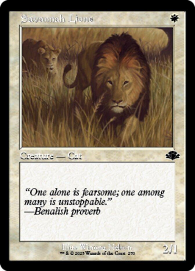 Savannah Lions (Retro) [Dominaria Remastered] - La Boîte Mystère ( The Mystery Box)